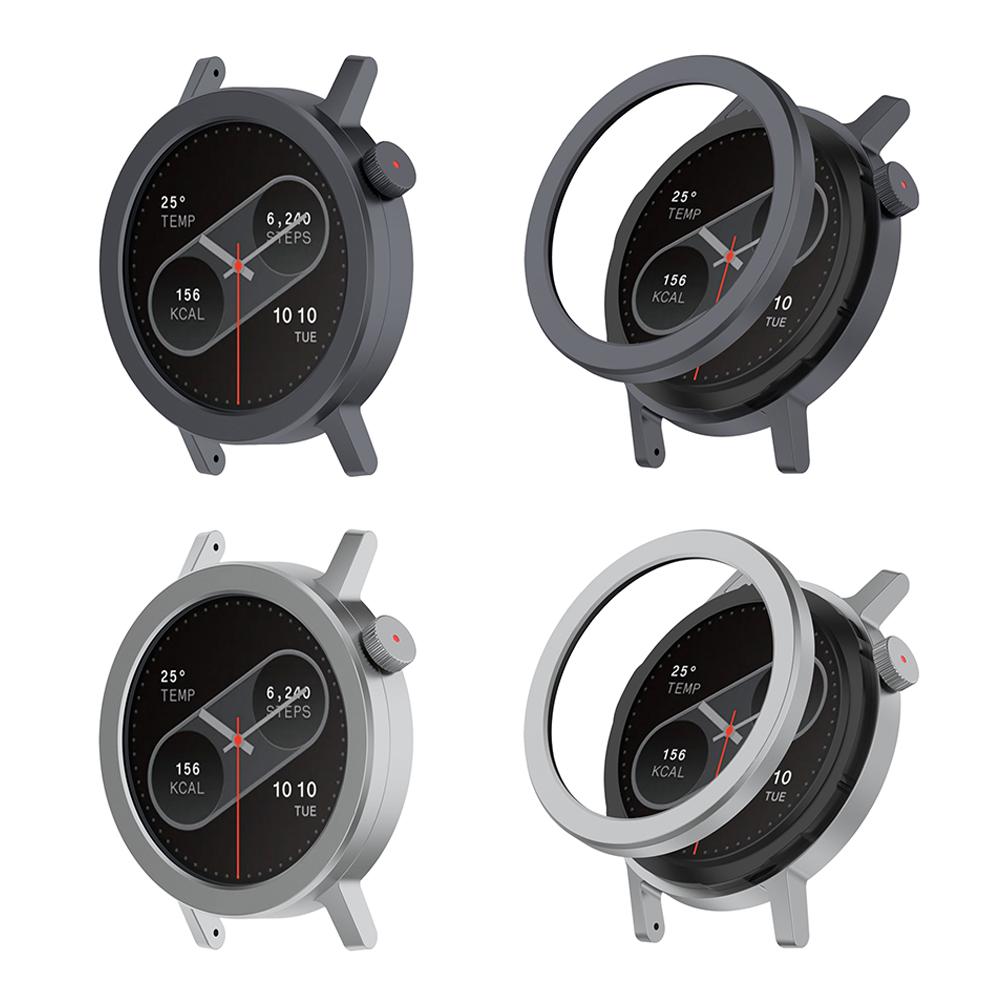 For CMF Watch Pro2 Metal Bezel With Wordless Flat Metal Bezel Case Smart Watch Screen Protector Case Rings Protection