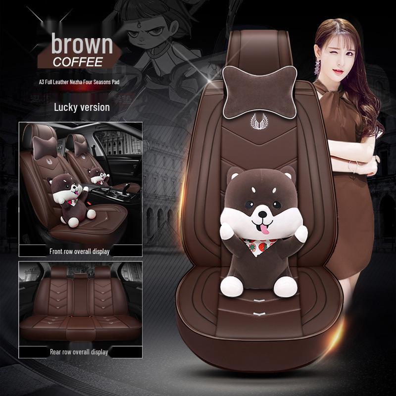 A3 Nezha Series Sporty Leather Car Seat Cushion - New Style Seat Cover Accessories