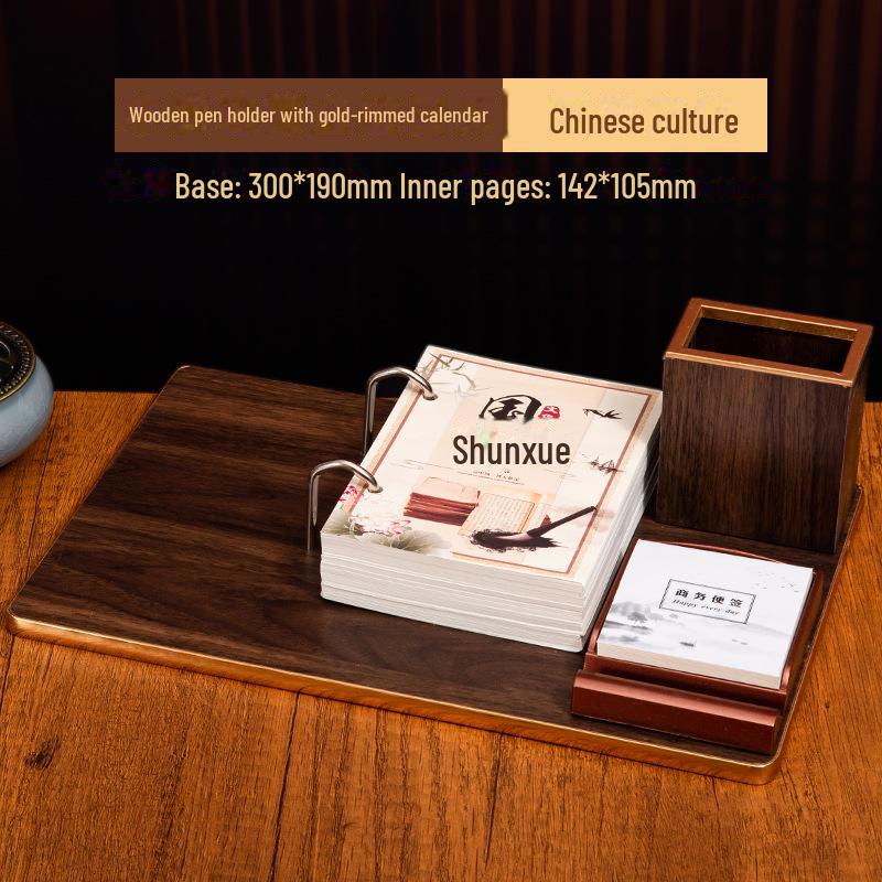 2025 Retro National Style Multifunctional Desktop Weekly Calendar