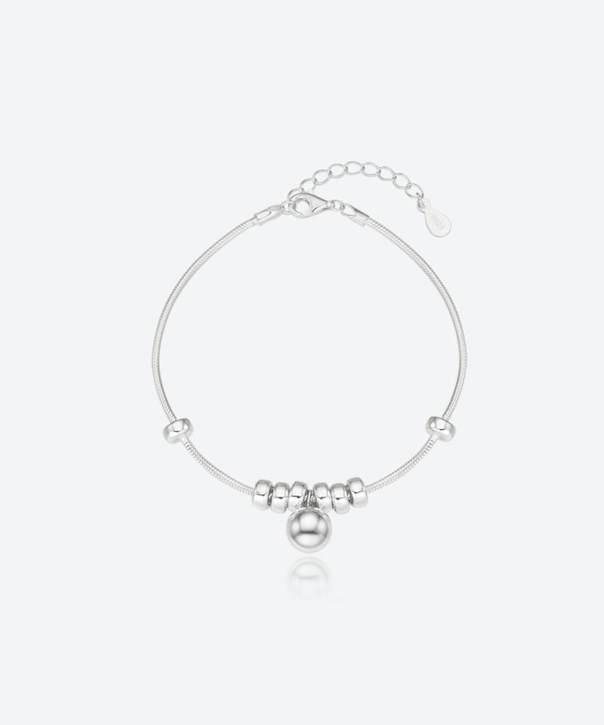 Baradu 925 Silver Ball Rope Bracelet