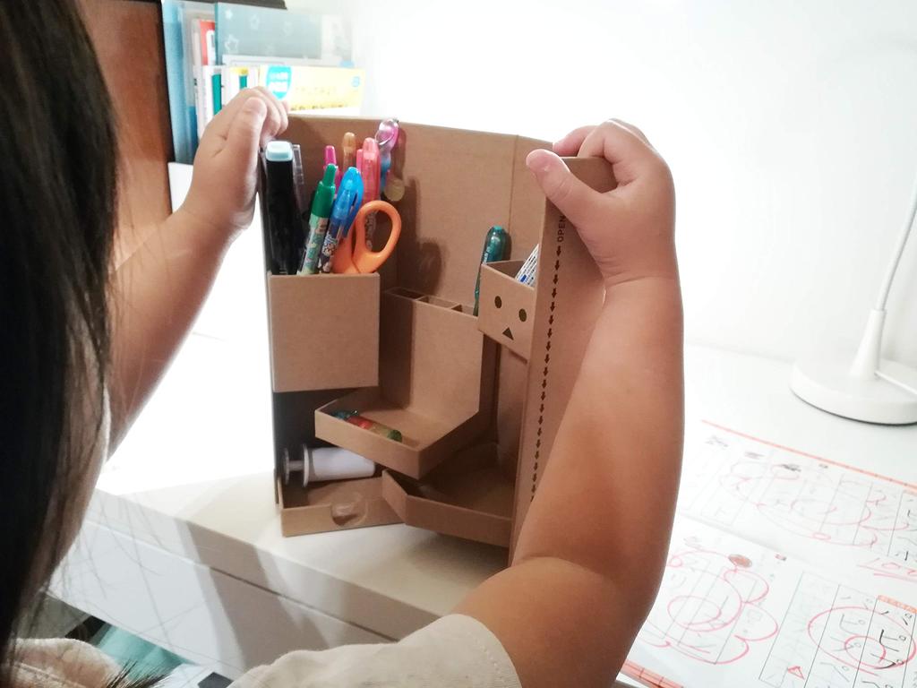 TRUSCO Danbo Folding Desktop Organizer Box TOTSB02-DNB