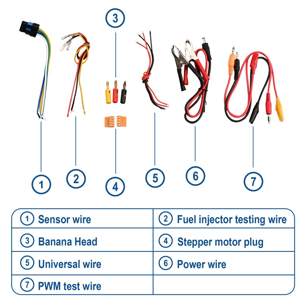 QDB-4A Auto Ignition Coil Tester Car Idle Stepper Motor Solenoid Valve Injector Actuator Fault Detector Driver PWM Generator
