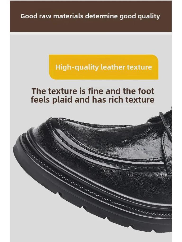 Herren Große Formelle Leder Derby Schuhe - Britischer Stil, Lässige Schnürung