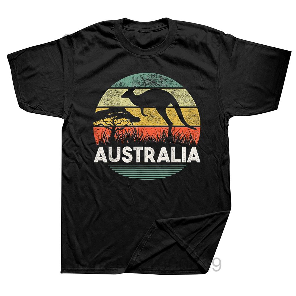 Funny Vintage Retro Kangaroo T Shirts Summer Style Graphic Cotton Streetwear Short Sleeve Birthday Gifts Tshirt Unisexs Clothing