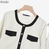 ZANZEA Women Thin Outwear and Sleeveless Dress Fashion Two Piece Suit Sets