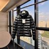 Autumn and Winter New Glossy Down Jacket Women's Short Hooded Waist Thin White Duck Down Wang Fei Jacket