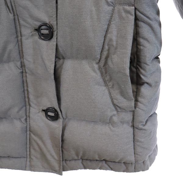 MARMOT Outdoors Down jacket S Gray Food Logo Women Used