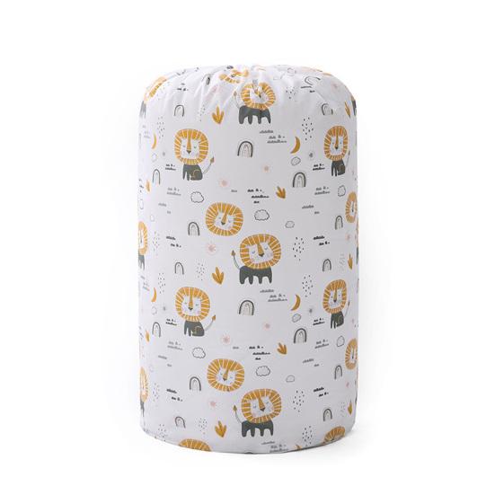 Storage Bag Easy To Clean Moisture-proof Lovely Durable Cylinder Drawstring Moving Quilt for Travel