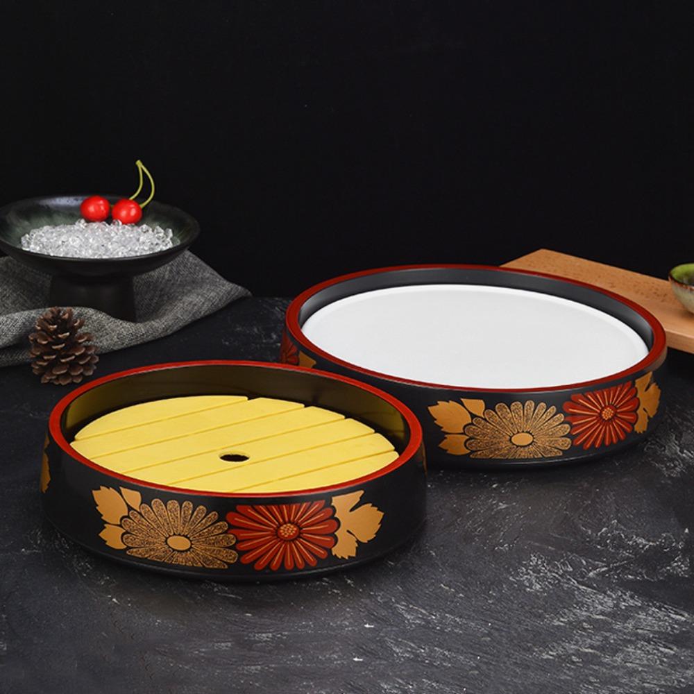 Plastová nádoba na jídlo Kulaté podnosy na mořské plody Odolný talíř na sushi Hotel