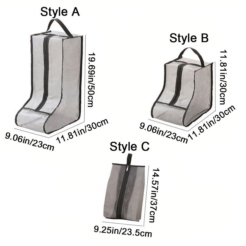 2Pcs Transparent Boot Storage Bag Waterproof Boots Protective Bags Long Boots Pocket  Travel