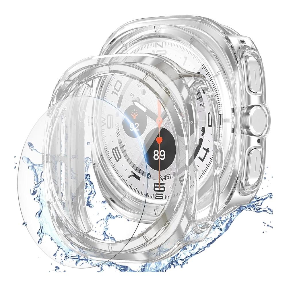 Case for Samsung Galaxy Watch Ultra 47mm Screen Protector Cover Protective Bumper Shell+Tempered Glass Film Galaxy Watch 7 Ultra