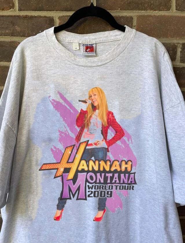 Hannah Montana classic unisex ash short sleeve S-5XL QT6674 S