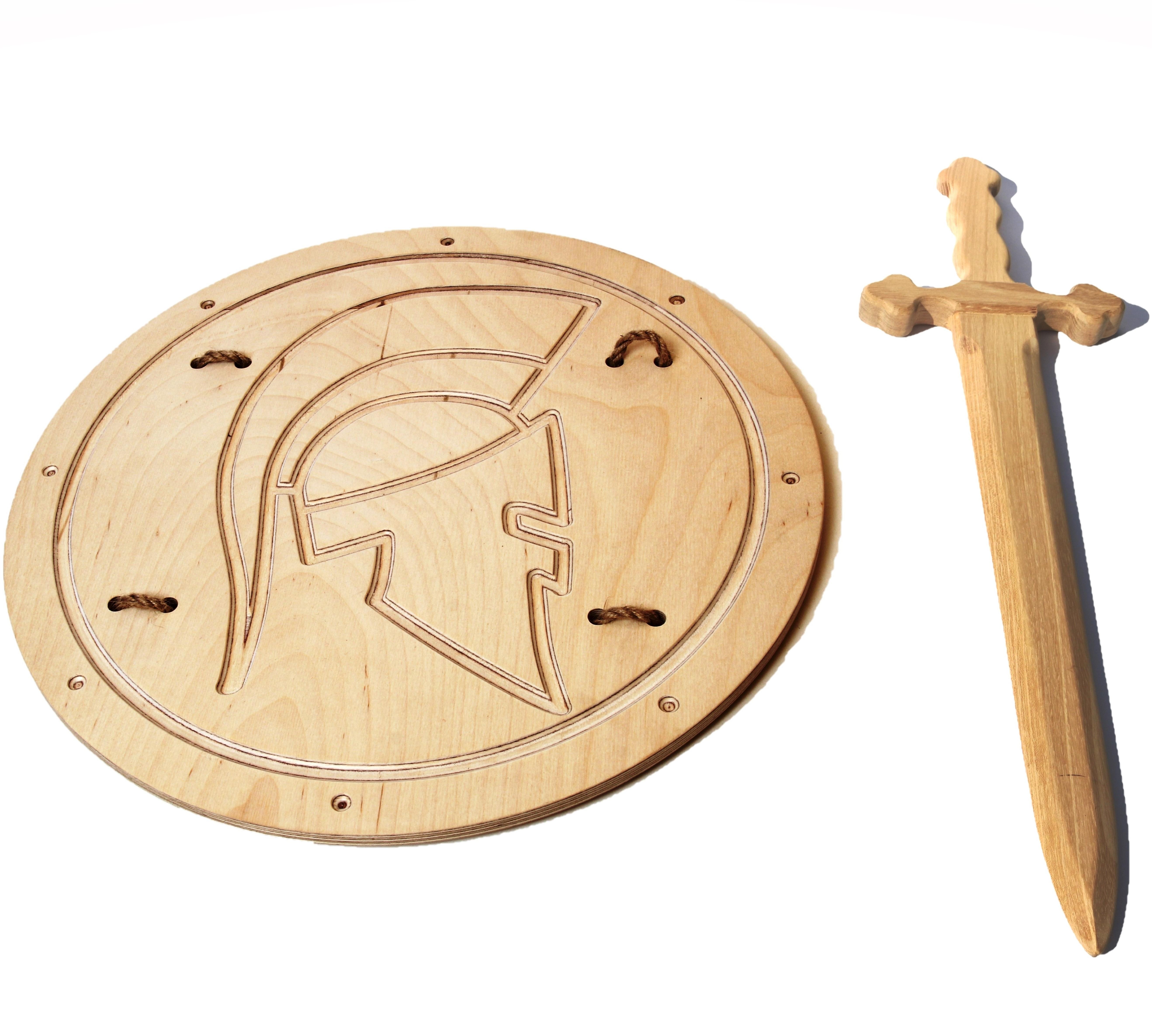 

Лицарський меч Викінгу 68 см зі щитом Римський 40 см