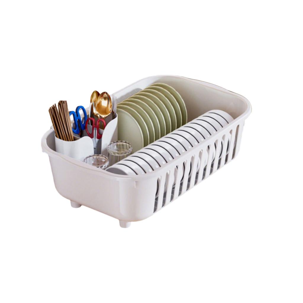 Countertop Dish Drying Rack, Kitchen Storage Rack, Household Dish And Bowl Storage Rack, Multi-functional Storage Basket, Draining Basket.