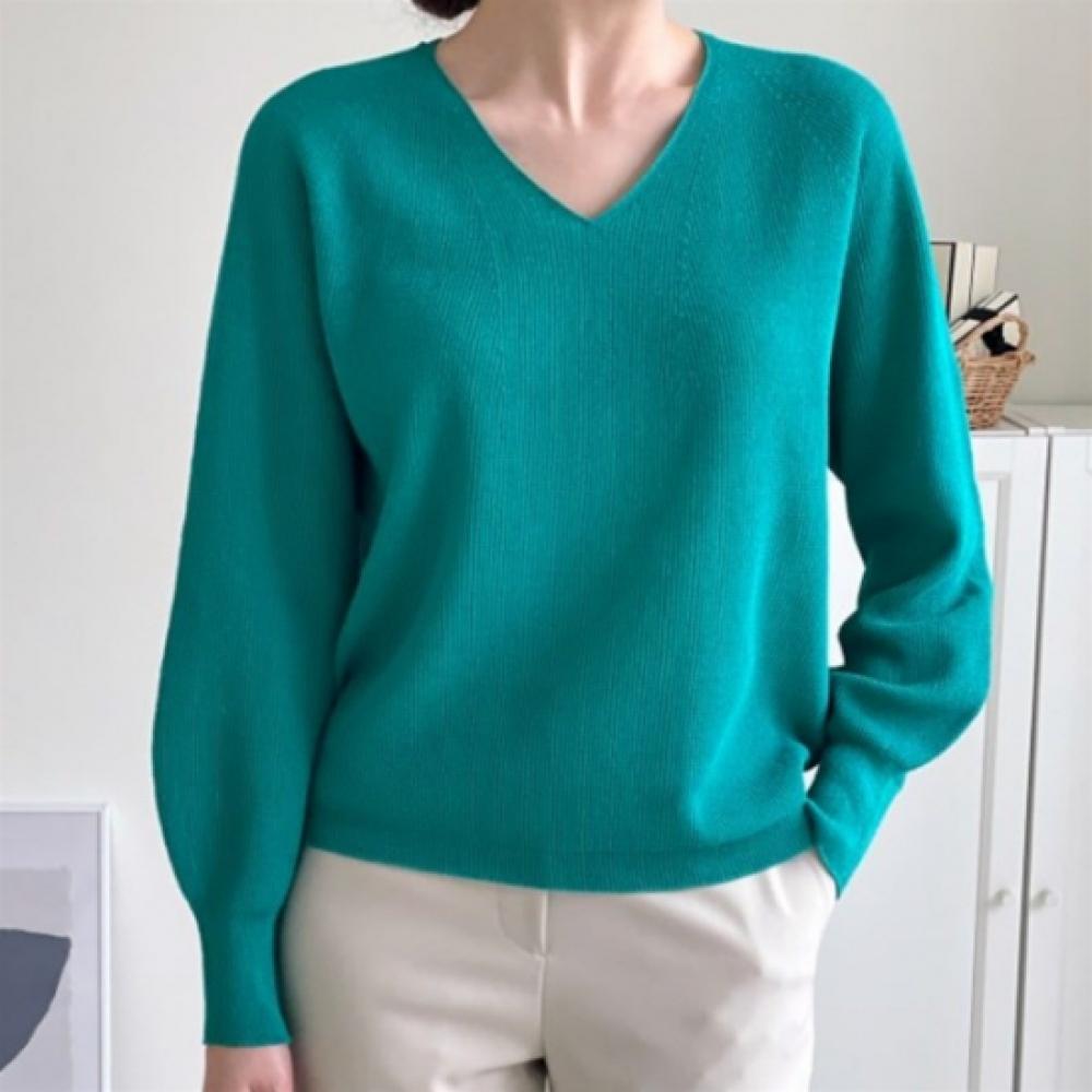 New ArriVals Open Run V Neck Holgarment Knit Rib Mini Look Viscose Shirt