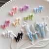 50Pcs 2Sizes Colorful Ribbon Bow Long Wavy Bow Nail Art Accessories 3D Resin Nail Charms Japanese Nail Decorat Cute Parts Ribbon