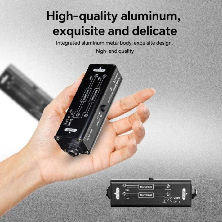 Audios Noise Isolator 6.35mm Signal Noise Cancellation Device Metal Builts For Stage Performers And Recording Engineers