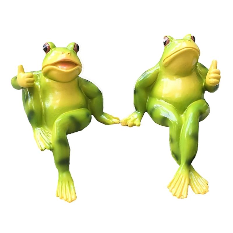 Frogs Figurine Pot Hangers Decorations,Hanging Frogs Figurine Garden Decors