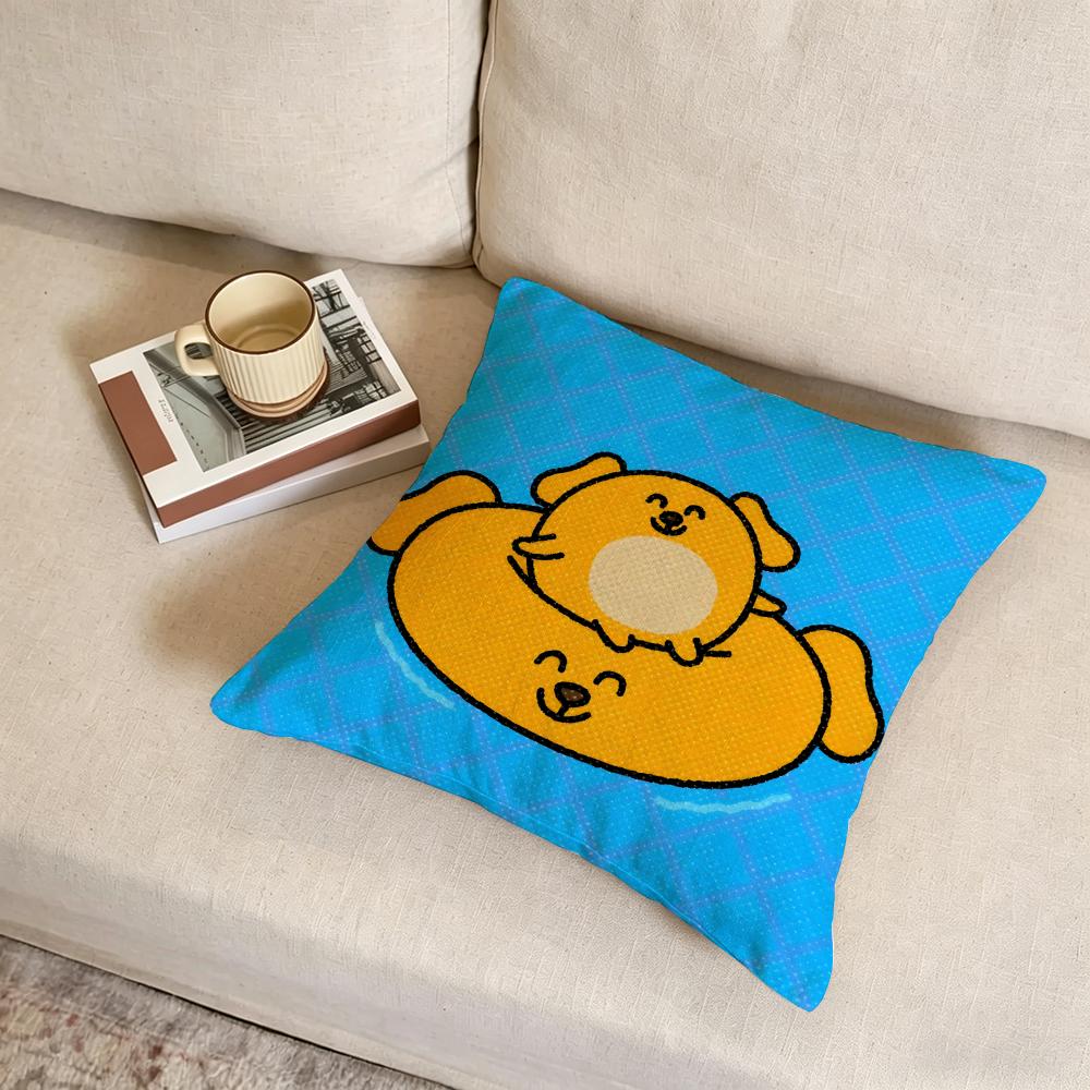 B-Big Silly Dog Cushion Cover Fabric Soft Furnishing,Pillowcase, Cushion Cover, Sofa Pillow, Home Decoration