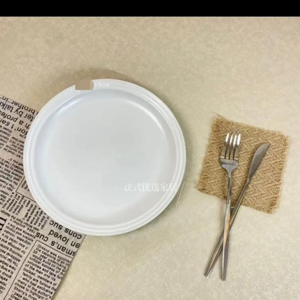 Französischer Gemüseteller in Regenbogen-Unterglasurfarbe, 9 Zoll, Keramik, 7 Zoll, Gemüseteller, Regenbogenfarben, westliche Lebensmitteltabletts