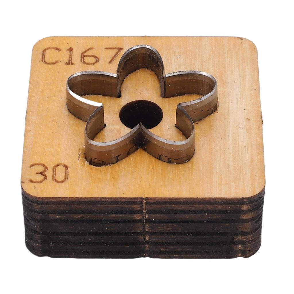 Leather Cutting Die Flower Shaped Metal Leathercraft Cutter Punching Mold Crafting Tool for Paper Art