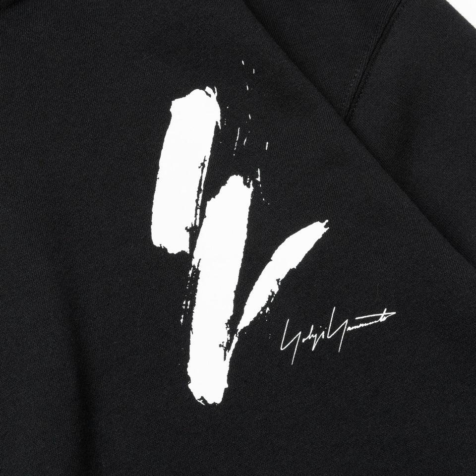 New Era X Yohji Yamamoto Collaboration FW23 Fleece Loose Fit Long Sleeve Hoodie Unisex Hoodies Black 13747699