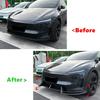 Car Front Bumper Lip Spoiler Diffuser Splitters BodyKit Aprons Cover Guard Trim For Tesla Model Y 2024 2025