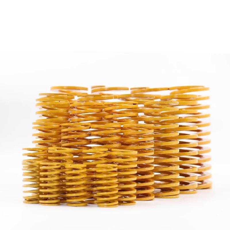 Yellow Small Load Die Mold Compression Spring Loading Die Mold Spring OD 6mm 8mm ID 3mm 4mm Length 10-300mm