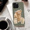 Cute Highland Cow Cover For iPhone 17 Air 16 16E 15 Pro Max 14 Plus 13 Mini Phone Case 12 11 7 8 SE Customized Print Shell 17 Ai