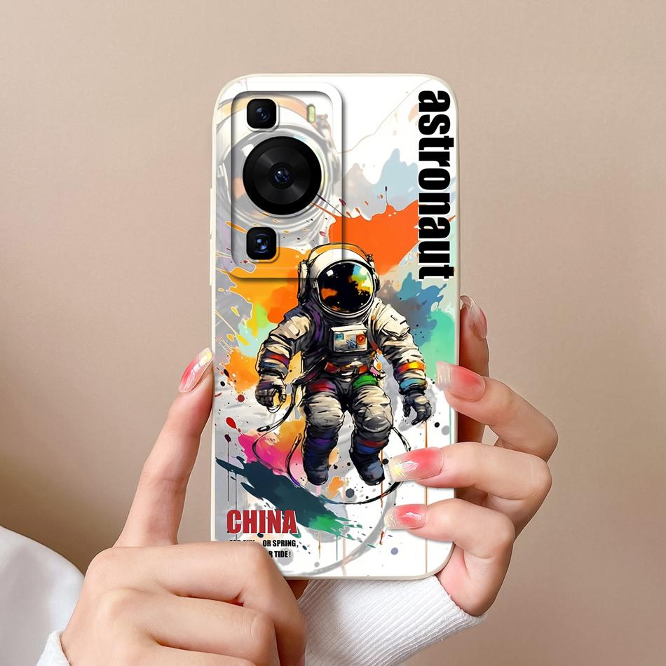 Für Huawei P60 Pro Art Handyhülle Süßes Design Weiche Flüssigsilikon-Rückabdeckung Für HuaweiP60 P 60 Anti-Drop Langlebiger Stoßfänger Funda