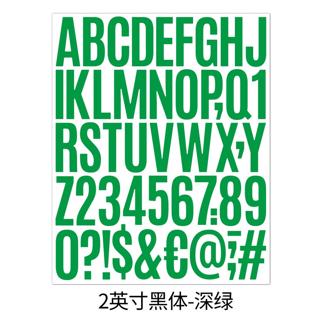 2-inch Letter Sticker Multi-color Packaging Can Be Combined with Any Combination. Laptop Hand Account Decorative Alphanumeric Sticker