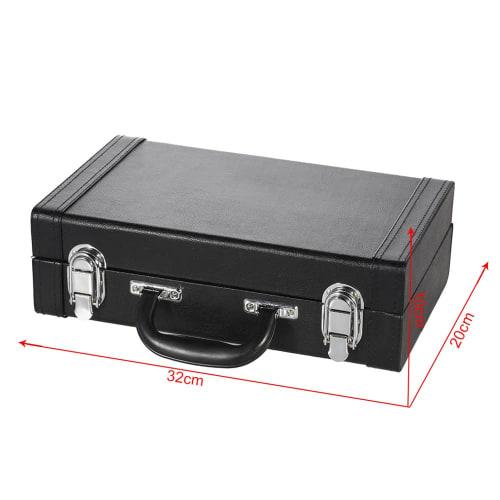 Juspins ABS Resin Bb Clarinet, 17 Keys, Beginner's Set, for Brass Band, Practice, and Performances, Cupronickel Plated