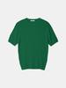 IKALOOK Multicolor Cable Round Short Sleeve Knit Tee Dd1Mmst143
