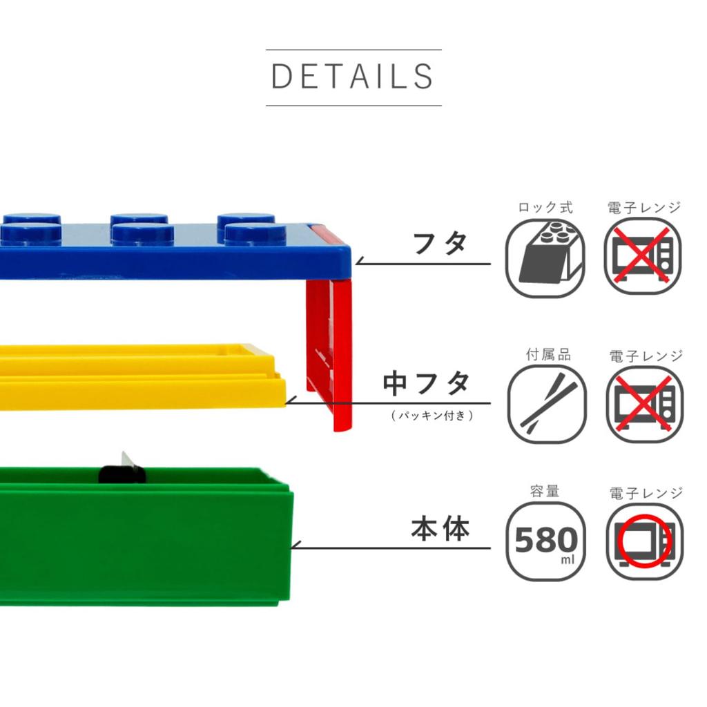 Padou Verriegelungsblock Bento 580ml Essstäbchen Hergestellt in Japan [PBLOCK] Einschichtige Box, (rot), Gürtellos, Mikrowellengeeignet, Inklusive, Leichtgewichtig,