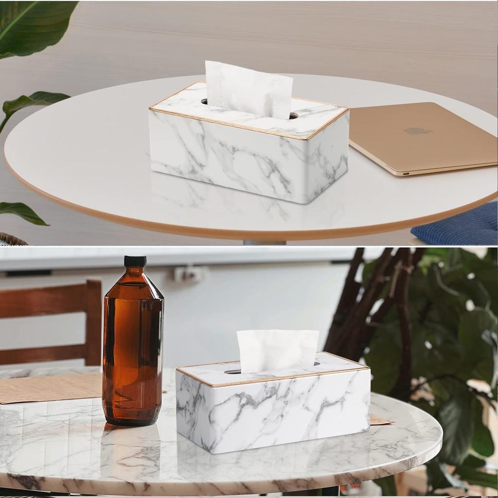 Richblue Tissue Case, Stylish Tissue Box, Tissue Cover, Premium PU Leather, Interior Dimensions: Approx. W23.5 x D12 x H8cm, Paper Towel Case, Tissue