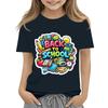 Children's Casual and Fashionable Round-Neck Printed Short-Sleeve Top for Back-to-School