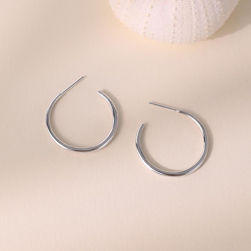 Damen 2026 Hochwertige Schlichte Creolen - Ohrstecker im leichten Luxusstil