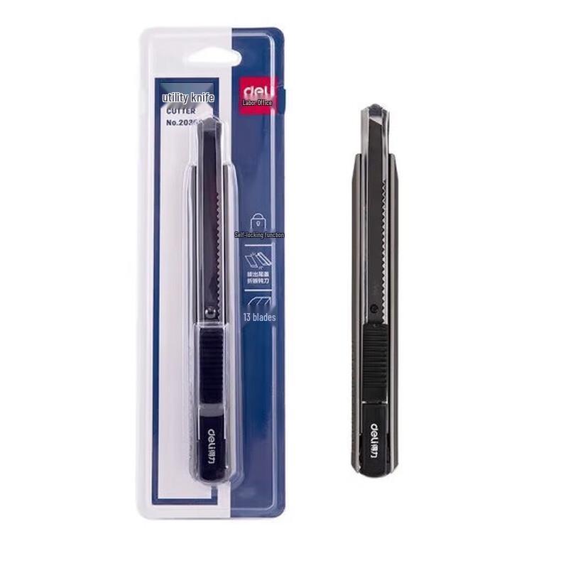 Deli 2036S Black Blade Utility Knives