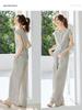 2026 Summer Casual Elegant Sleeveless Top & Pants Set - Light Commute, Loose Fit, Round Neck