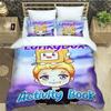 Lankybox Foxy Boxy Cute Printed Bedding Sets Exquisite Bed Supplies Set Duvet Cover Bed Comforter Set Bedding Set Luxury