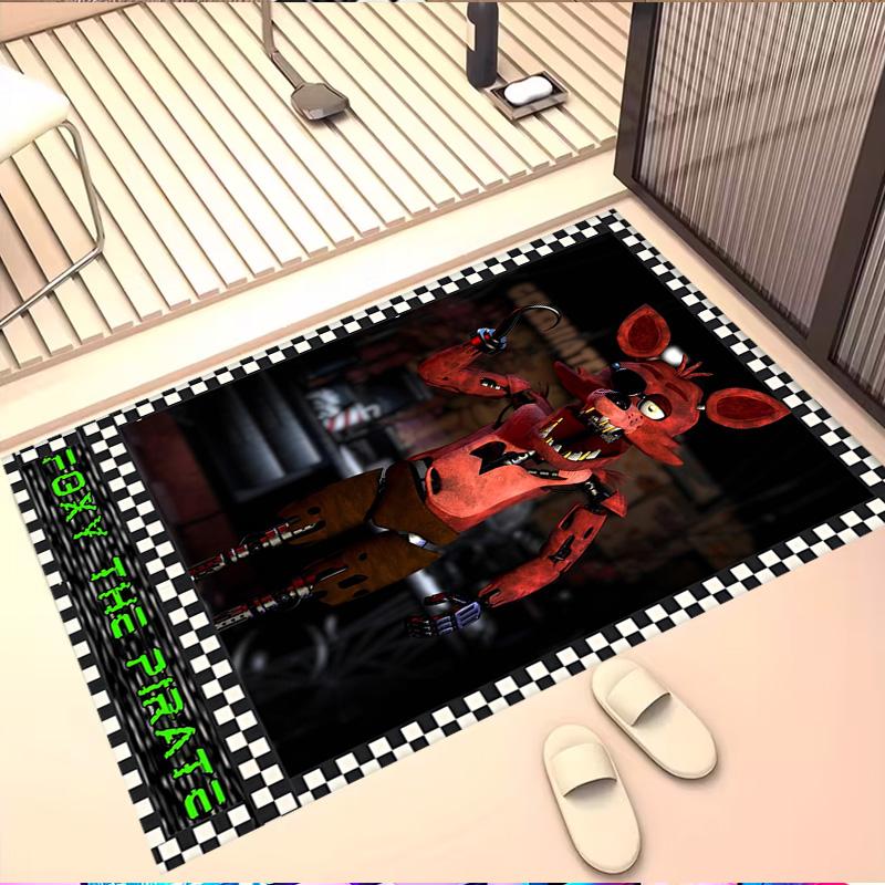 Five Nights at Freddy's Druckteppich, Waschbarer Bodenteppich, Für Eingangsbereich Schlafsaal Waschküche Büro Arbeitszimmer, Heimdekoration Geburtstag Weihnachtsgeschenk