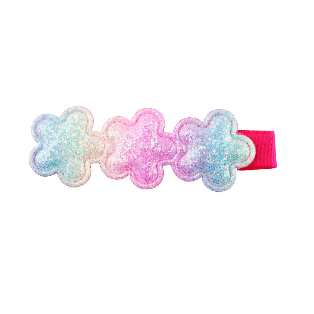 18 Stück Glitzernde Haarspangen für Mädchen Stern Herz Blume Pailletten Herzspangen Regenbogen Pferdeschwanz Haaraccessoires