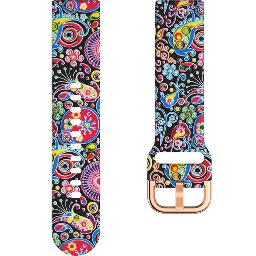 Universal Silicone Strap 20mm, Colorfull Jellyfish
