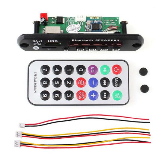 Automobile MP3 Player FM Radio Bluetooth-compatible 5.0 Speaker Module Audio Decoder Board
