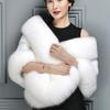 Brand New Fur Women's Shawl Cape Eco-friendly Mink Fox Fur Mink Coat