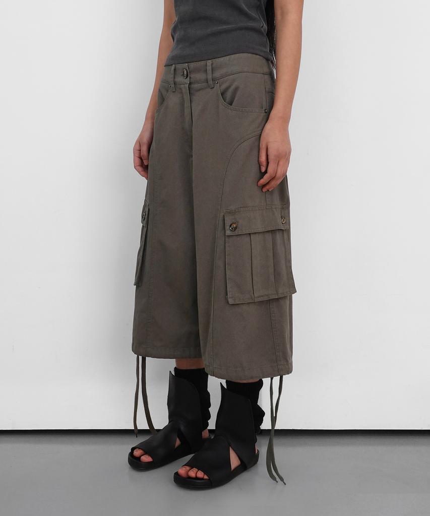 Saendeulig Cargo Bermuda Cotton Shorts_Khaki Beige