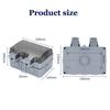 EIOMR Waterproof Socket Box, IP66 Rated Water EU French UK Universal Standard Power Plug Perfect for Outdoor, Bathroom, Kitchen