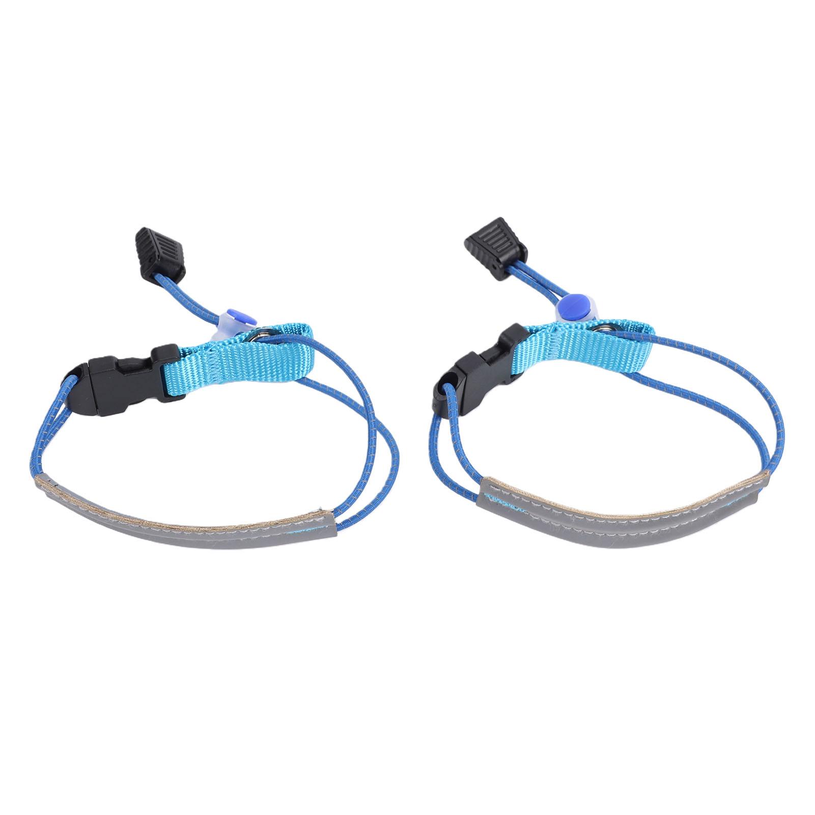 

2 Pcs Bike Pants Straps Adjustable Cycling Reflective Ankle Bands Pants Cuff Bands for Biking Running Walking Jogging
