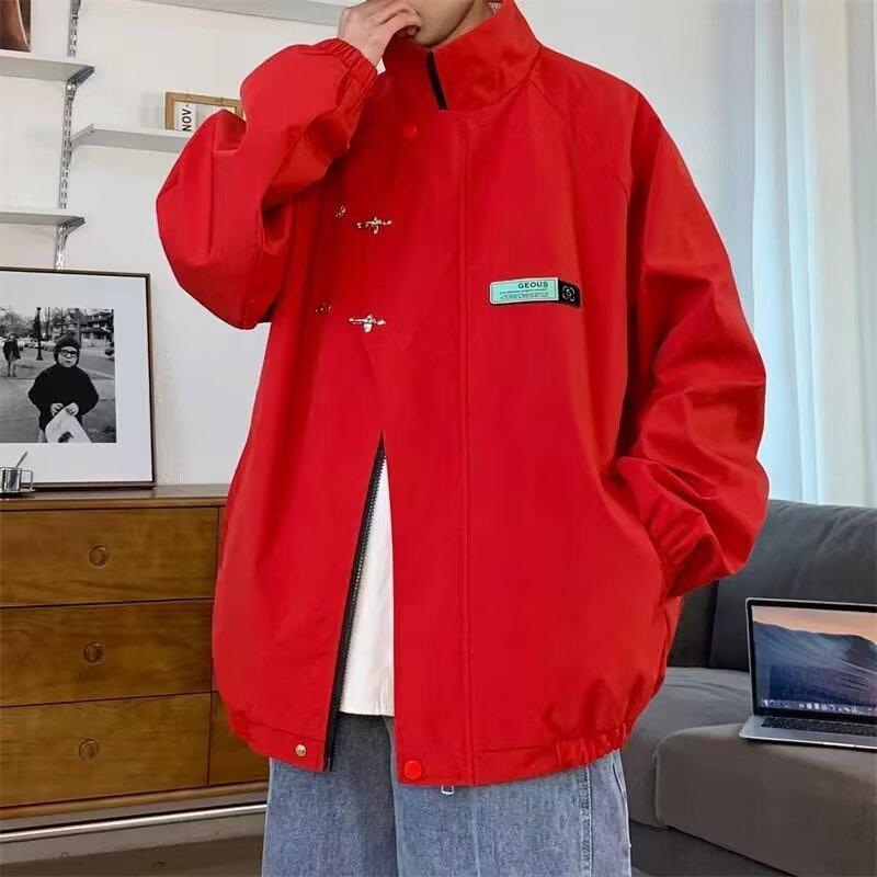 

Men s Versatile Casual High Street Lapel Workwear Jacket Extra Large