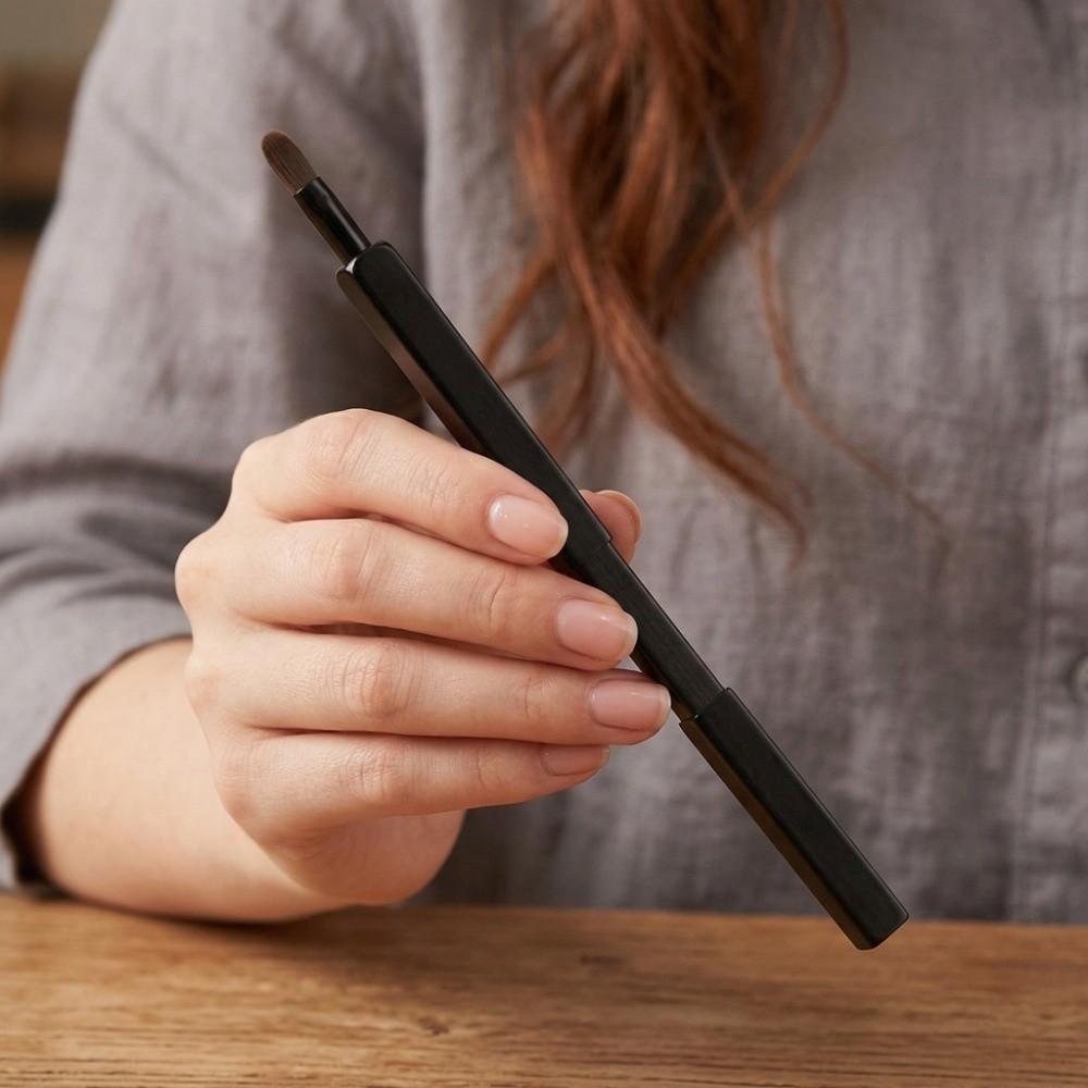 Beauty Tools Aluminium Tube Retractable Lip Brush Lip Liner Telescopic Lip Gloss Brush Brow Brush Cosmetic Lipstick Brush Women